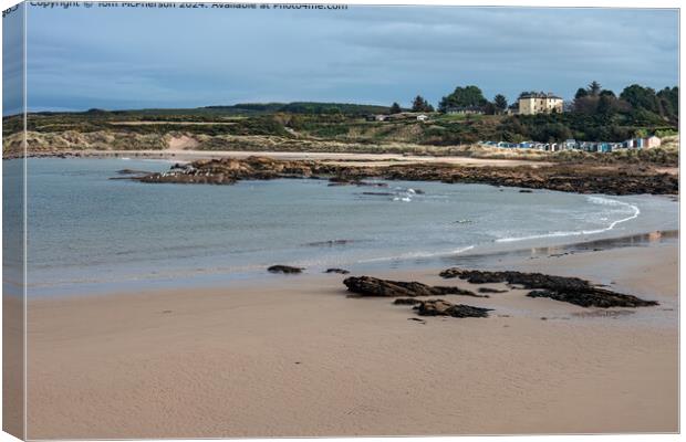 Hopeman Beach Canvas Print by Tom McPherson