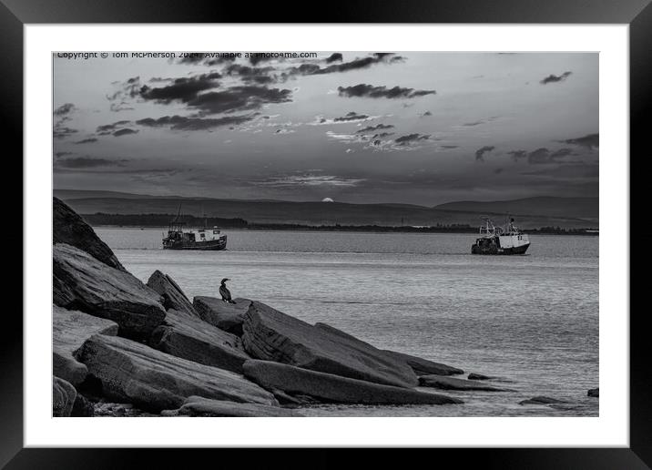 Burghead Sunset Story Framed Mounted Print by Tom McPherson