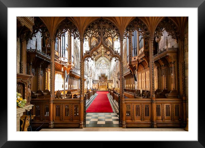 Selby Abbey Interior Framed Mounted Print by Glen Allen