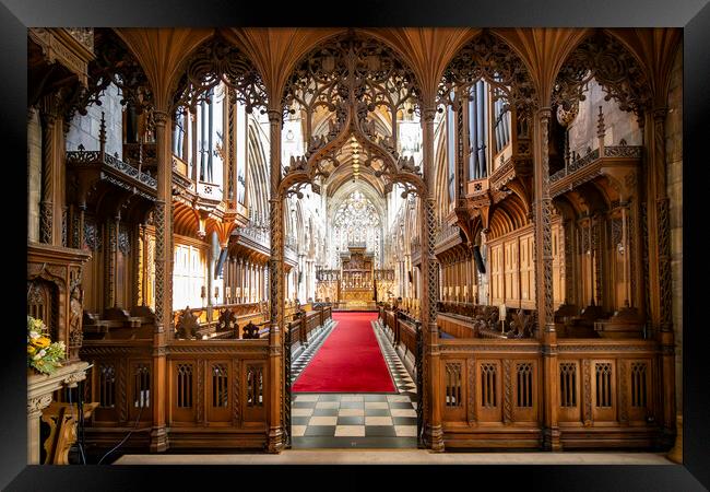 Selby Abbey Interior Framed Print by Glen Allen