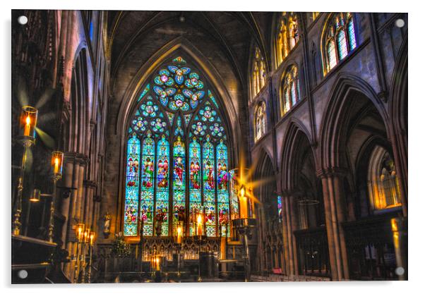 Ripon Cathedral  Acrylic by Alison Chambers