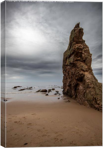 Cullen Beach Moray Seascape Canvas Print by Derek Daniel