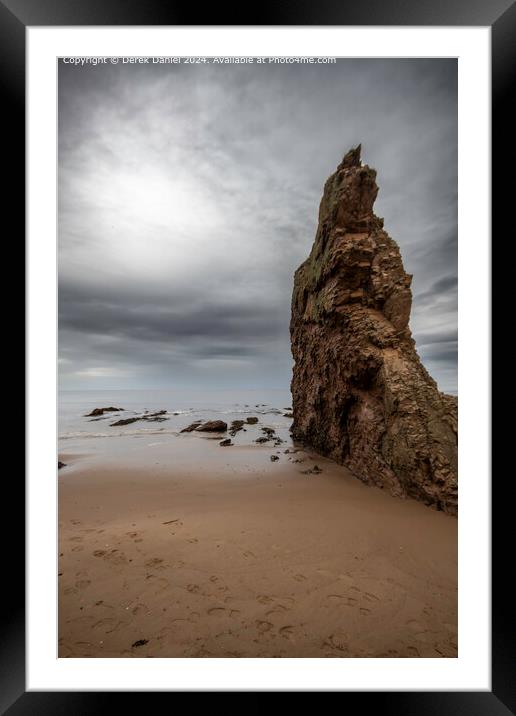 Cullen Beach Moray Seascape Framed Mounted Print by Derek Daniel