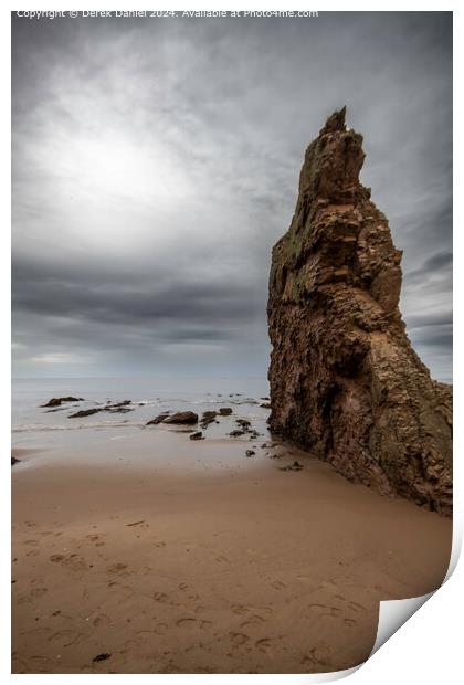 Cullen Beach Moray Seascape Print by Derek Daniel