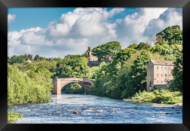 Barnard Castle and The River Tees, Teesdale Framed Print by Richard Laidler