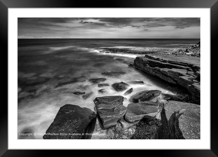 Burghead Seascape 307 Framed Mounted Print by Tom McPherson