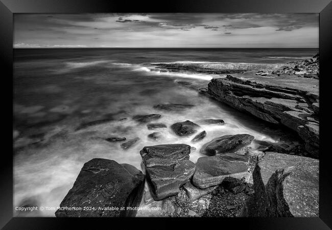 Burghead Seascape 307 Framed Print by Tom McPherson