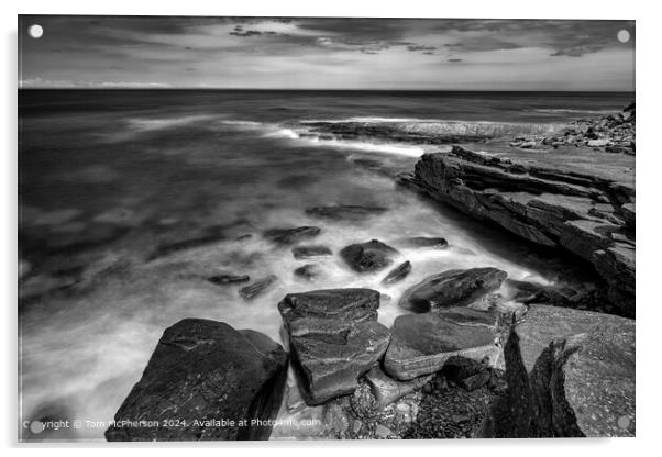 Burghead Seascape 307 Acrylic by Tom McPherson