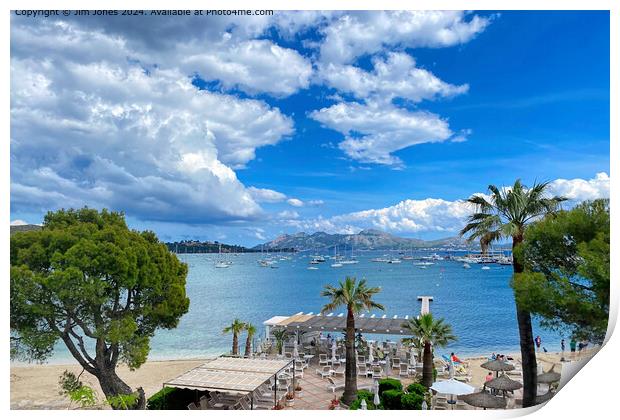 Sunshine over the Bay of Pollensa Print by Jim Jones