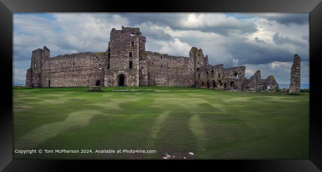 Tantallon Castle Ruins Scotland Framed Print by Tom McPherson