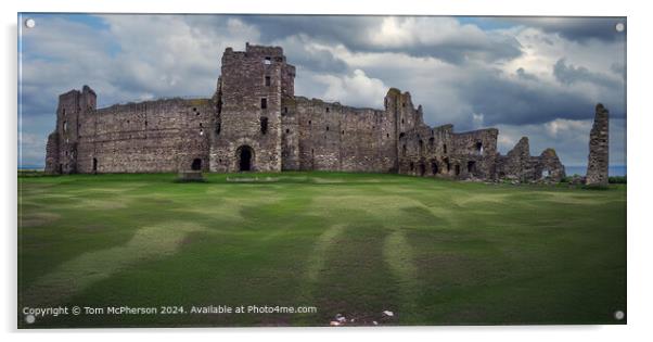 Tantallon Castle Ruins Scotland Acrylic by Tom McPherson