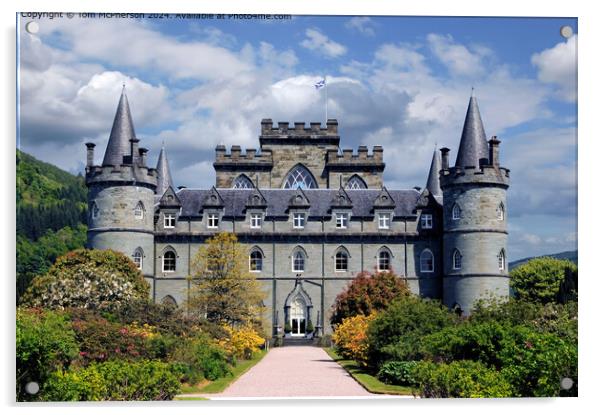 Gothic Inveraray Castle  Acrylic by Tom McPherson