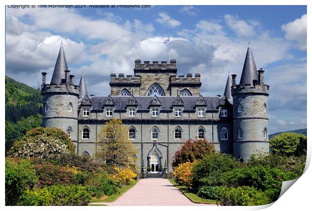 Gothic Inveraray Castle  Print by Tom McPherson