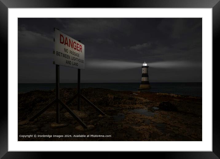 Trwyn Du Lighthouse  Framed Mounted Print by Ironbridge Images