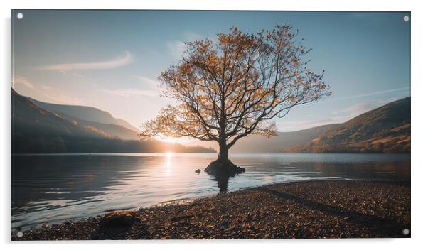 Ullswater Lake District Acrylic by Steve Smith