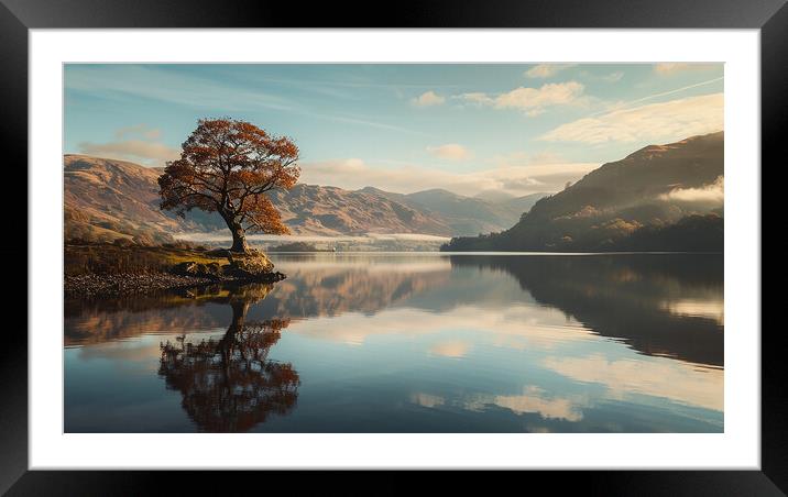 Ullswater Lake Reflection Framed Mounted Print by Steve Smith