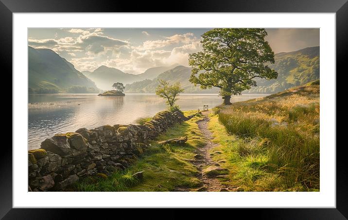 Ullswater Lake Reflections Framed Mounted Print by Steve Smith