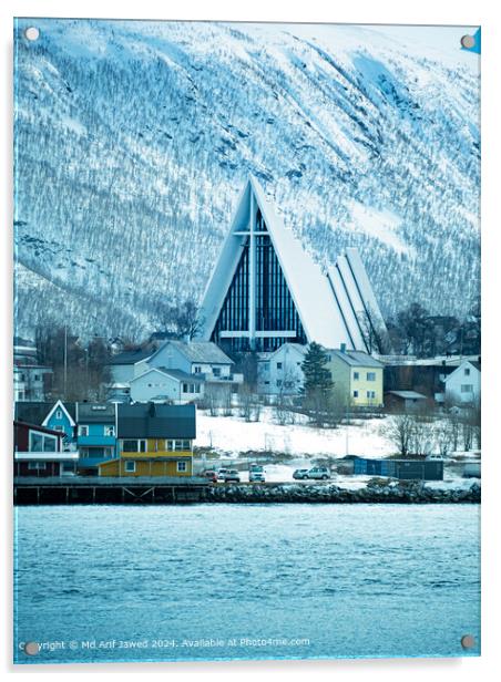 Glass Triangle Architecture Tromso Acrylic by Md Arif Jawed