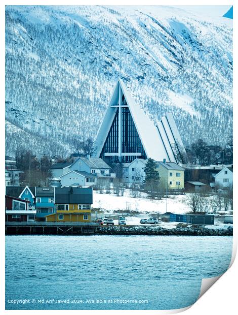 Glass Triangle Architecture Tromso Print by Md Arif Jawed