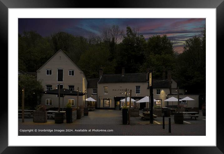 Malthouse Lights  Framed Mounted Print by Ironbridge Images