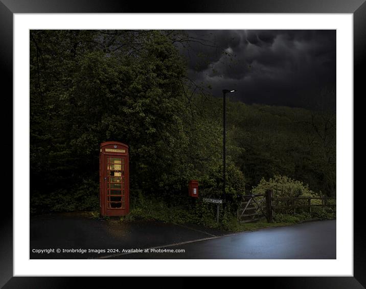 Coalford red telephone kiosk Framed Mounted Print by Ironbridge Images