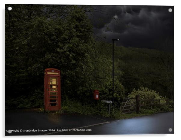 Coalford red telephone kiosk Acrylic by Ironbridge Images