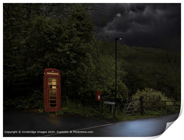Coalford red telephone kiosk Print by Ironbridge Images