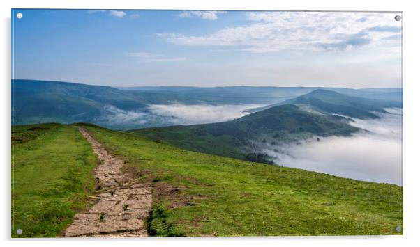 Great Ridge Cloudscape Landscape Acrylic by Tim Hill