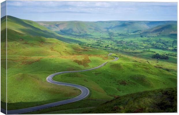 Snake Road Edale Valley Canvas Print by Tim Hill