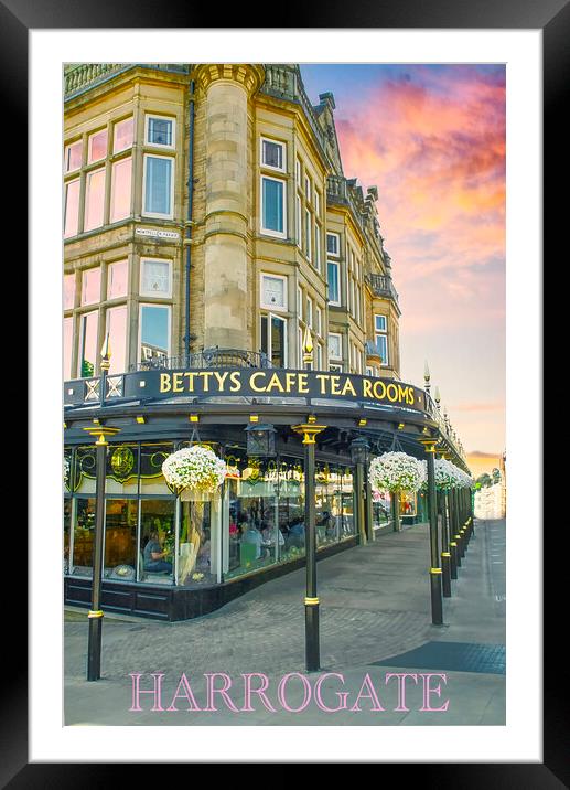Bettys of Harrogate  Framed Mounted Print by Alison Chambers