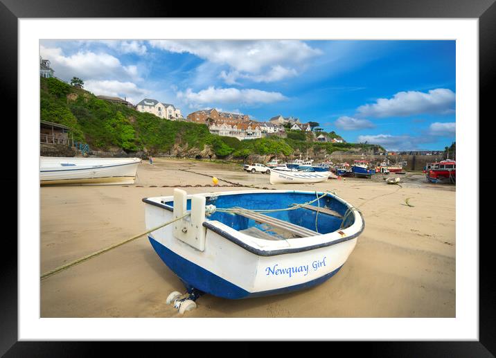 Newquay Harbour Framed Mounted Print by Alison Chambers