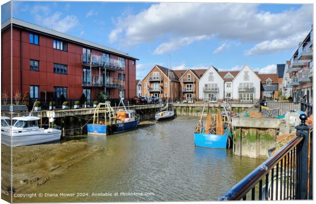 Wivenhoe Essex  Canvas Print by Diana Mower