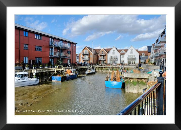 Wivenhoe Essex  Framed Mounted Print by Diana Mower