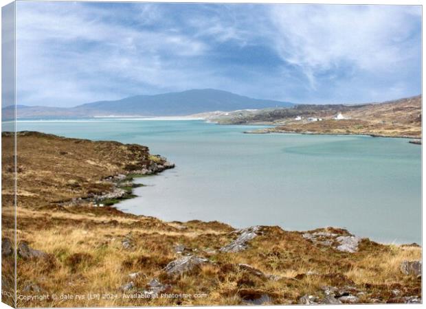 Peaceful Beach Sky ISLE OF HARRIS OUTER HEBRIDES Canvas Print by dale rys (LP)