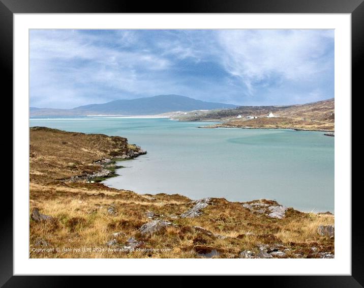 Peaceful Beach Sky ISLE OF HARRIS OUTER HEBRIDES Framed Mounted Print by dale rys (LP)
