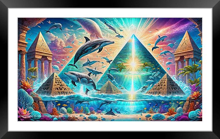Atlantean Dreams 33-Fantasy Dreamscape Art Framed Mounted Print by Dave Harnetty