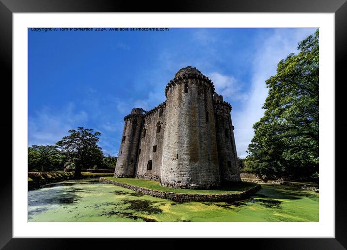 Nunney Castle Somerset Ruins Framed Mounted Print by Tom McPherson