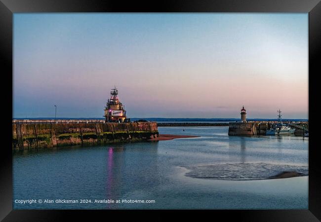 Ramsgate Harbour Sand and Sea Framed Print by Alan Glicksman