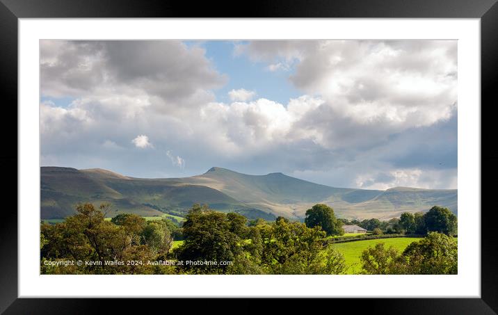 Brecon Beacons Landscape Scene Framed Mounted Print by Kevin Wailes