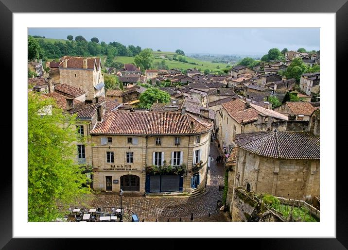 Saint-Emilion Village, Bordeaux, France Framed Mounted Print by Martyn Arnold