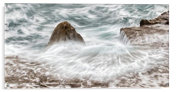 Rough Sea Foam Cascade Acrylic by Stuart Wyatt