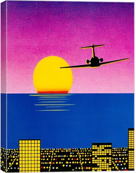 Hiroshi Nagai - Air Plane Canvas Print by Welliam Store