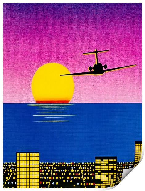 Hiroshi Nagai - Air Plane Print by Welliam Store