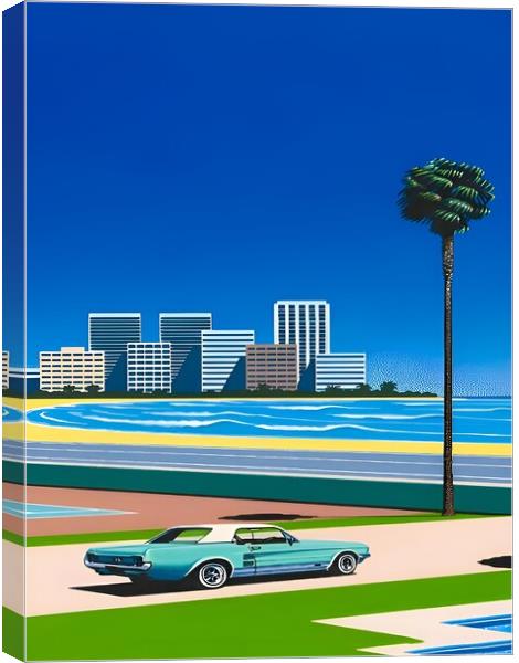 Hiroshi Nagai - Vaporwave, City Pop Canvas Print by Welliam Store