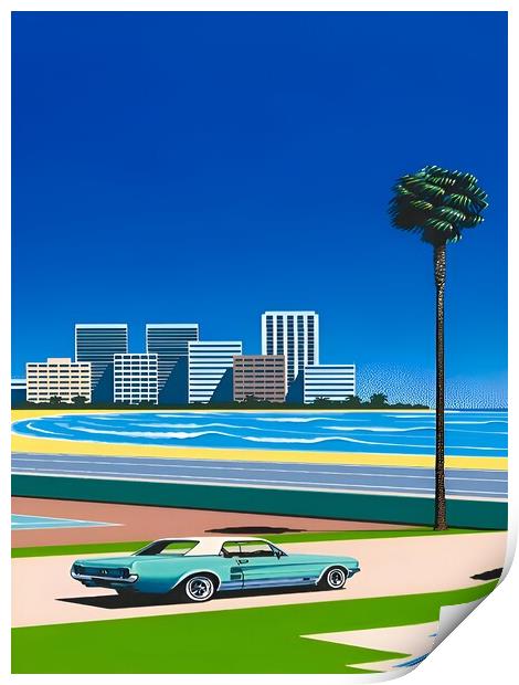 Hiroshi Nagai - Vaporwave, City Pop Print by Welliam Store