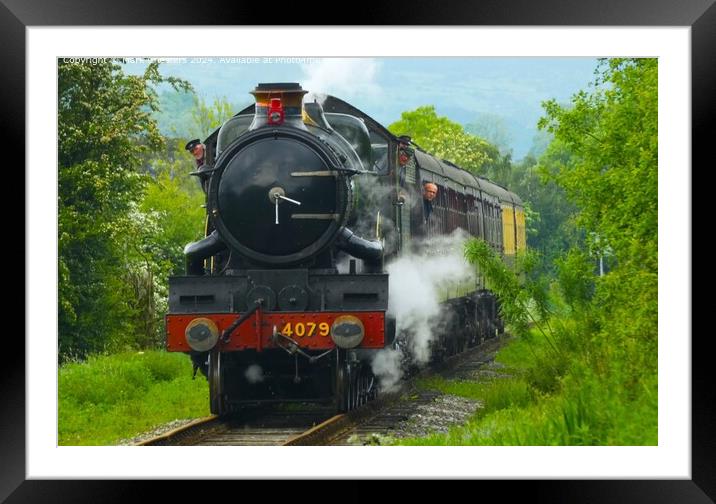 Churnet Valley Railway steam locomotive Framed Mounted Print by Mark Chesters