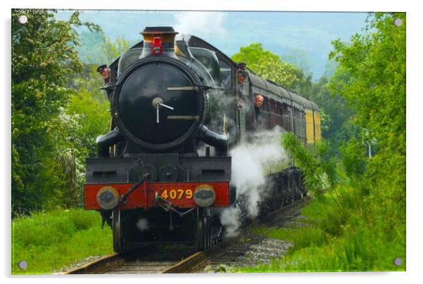Churnet Valley Railway steam locomotive Acrylic by Mark Chesters