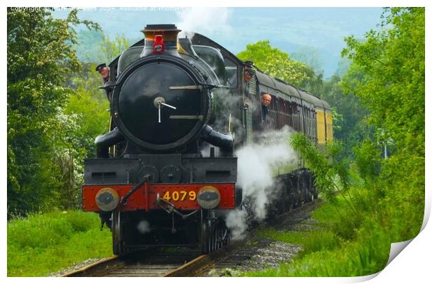 Churnet Valley Railway steam locomotive Print by Mark Chesters
