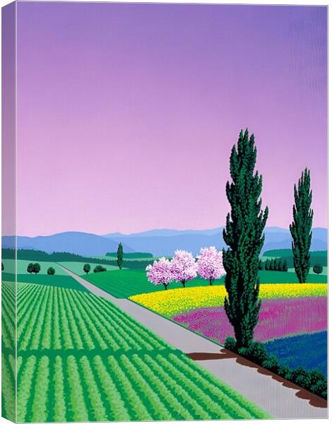 Hiroshi nagai - The Heavenly Landscape Canvas Print by Welliam Store