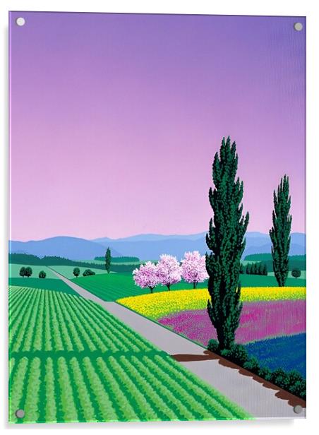 Hiroshi nagai - The Heavenly Landscape Acrylic by Welliam Store